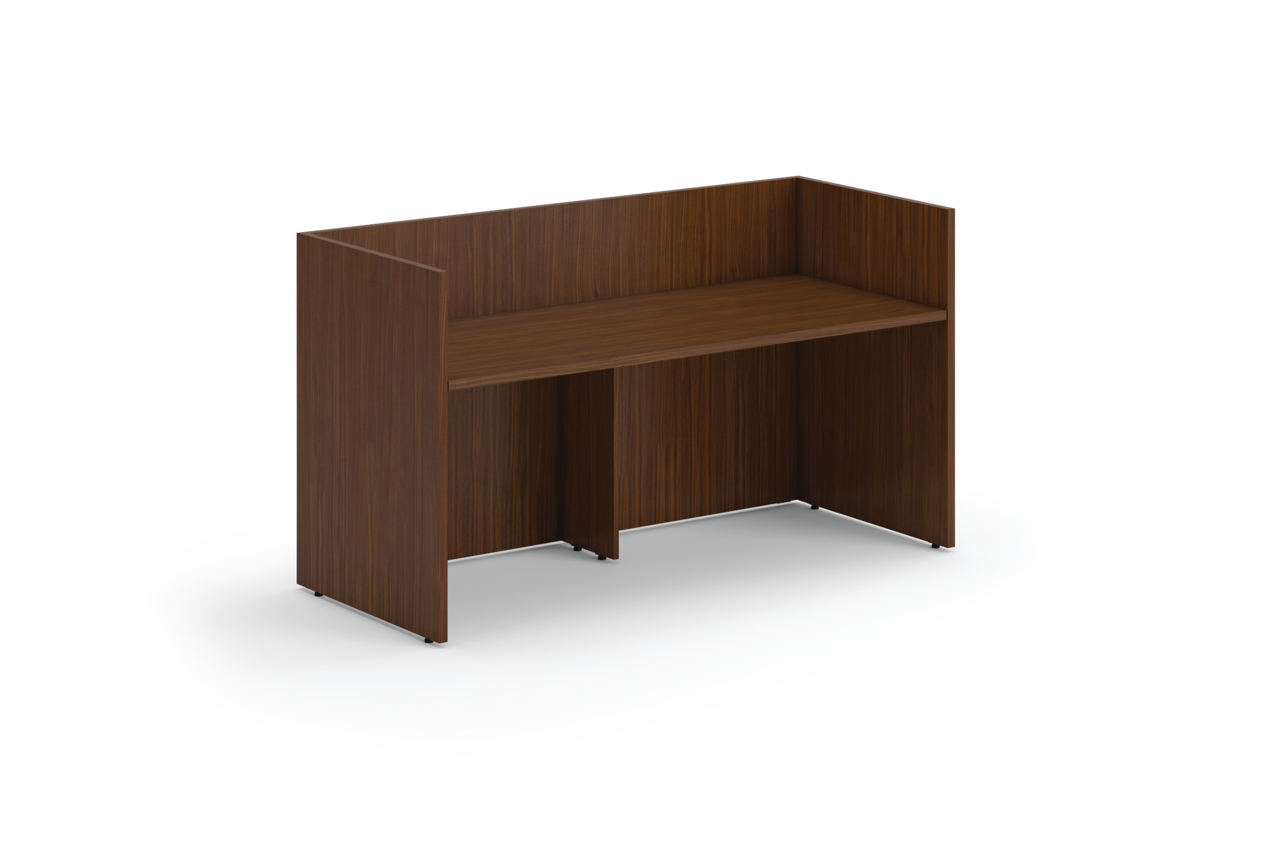 Silea private office desk in walnut